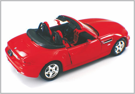 1/24 automobili scoperte a due posti su ordinazione rosse fuse sotto pressione di BMW delle automobili di modello della scala della lega come a casa Decoratio fornitore