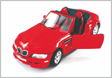 1/24 automobili scoperte a due posti su ordinazione rosse fuse sotto pressione di BMW delle automobili di modello della scala della lega come a casa Decoratio fornitore