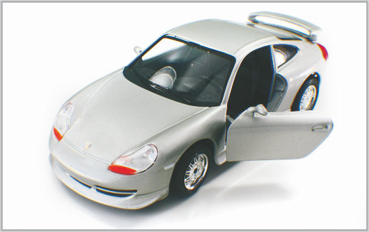 1/24 ha fuso sotto pressione le automobili di modello su ordinazione bianche argentee Porsche GT3 della scala della lega come a casa Decoratio fornitore
