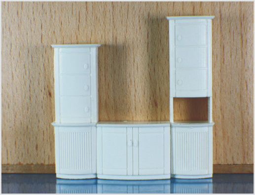 1025-02 OO scala moderna case modello in scala architettonica mobili armadio modello fornitore