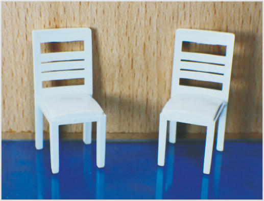 0425-27 / 0430-27 OO scala coperta architettonica modello mobili sala da pranzo sedia fornitore