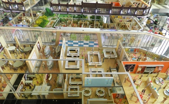 ABS e modelli architettonici miniatura acrilici con la lampada 6v fornitore