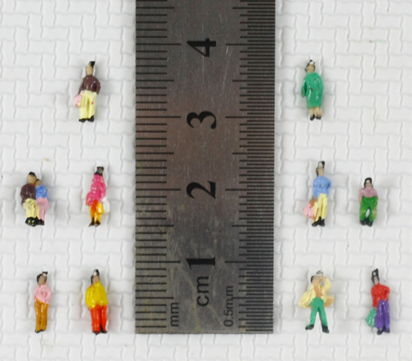 P200-10 C 1:200 persone modello architettonico scala HO dipinto figure 1.0 cm fornitore