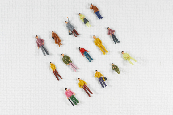 Figura di verniciatura materiali di scala di 1:75 della gente architettonica del modello dei corredi 2.5cm/modello fornitore